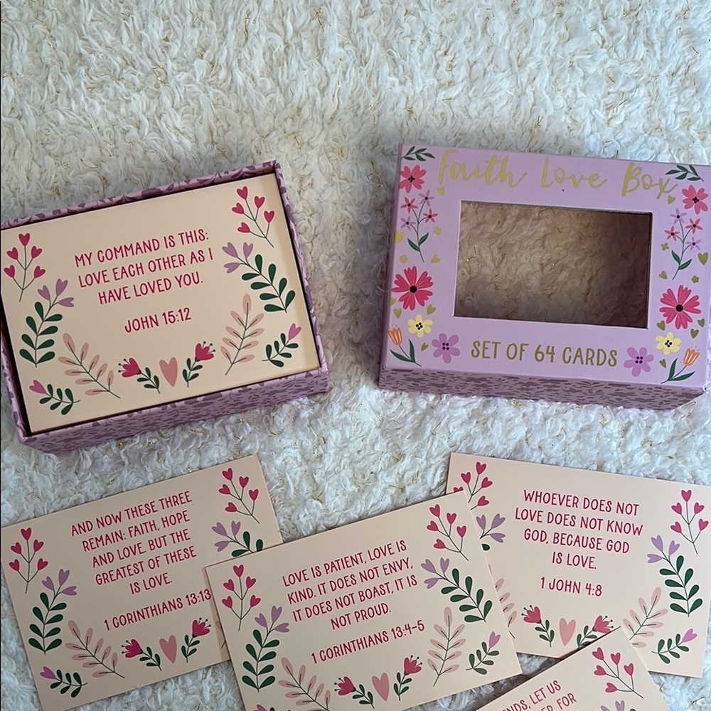 Bible verse‎ Set of 64 Cards size 5'x3.5' Faith Love Box - Picture 4 of 7